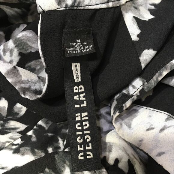 LORD & TAYLOR DESIGN LAB BOHO COTTAGECORE FLORAL LONG SLEEVE ROMPER POCKETS M - Picture 8 of 16